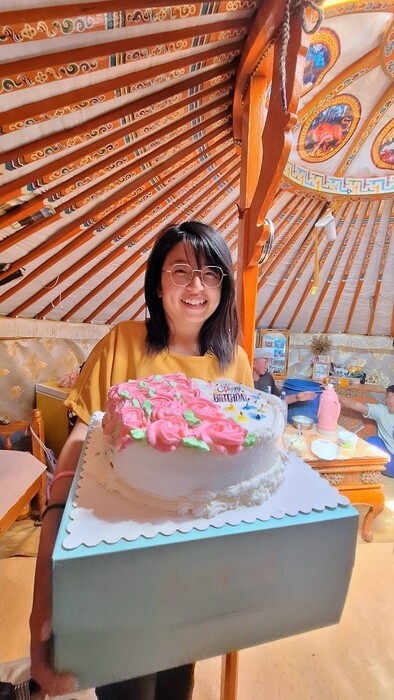 Student's Birthday Celetration in Mongolia